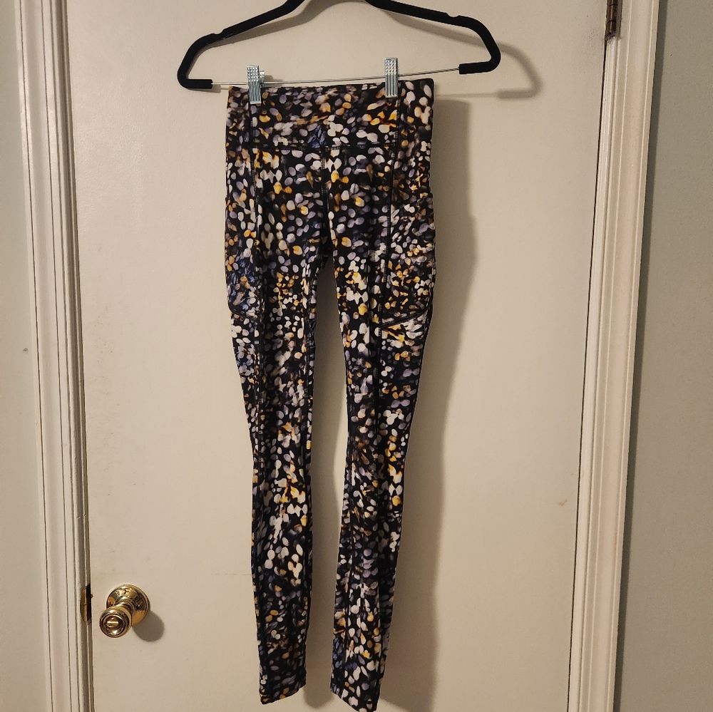 Lululemon High-Rise Leggings, Printed, Size 2